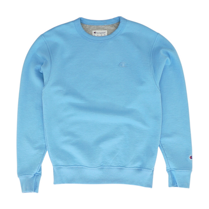 Blue Solid Sweatshirt Pullover