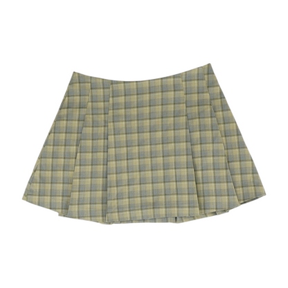 Multi Plaid Mini Skirt