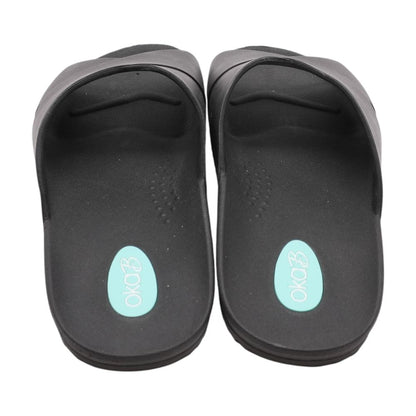 Black Casual Slide Sandals