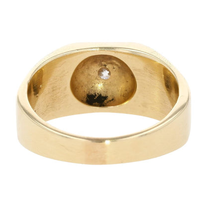 1 Ct 14K Gold Round Diamond Prong Mounted Ring
