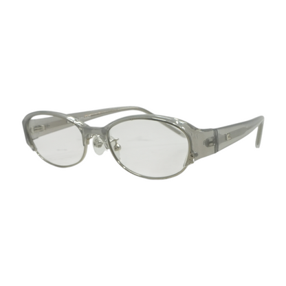 Silver Aeslit Oval Prescription Eyewear