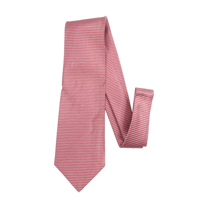 Vintage Red Striped Neck Tie