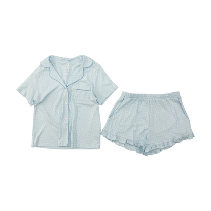Blue Hearts Pajama Set