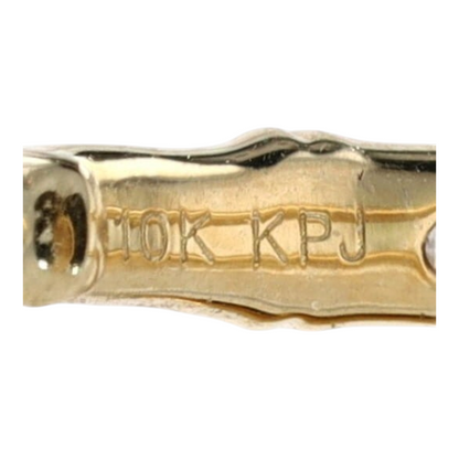 1/5 ctw 10K Yellow Gold Diamond Drop Earrings