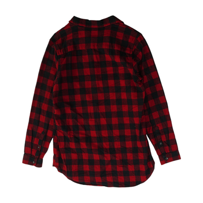 Red Check Button Down