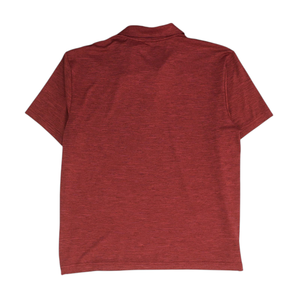 Maroon Solid Short Sleeve Polo