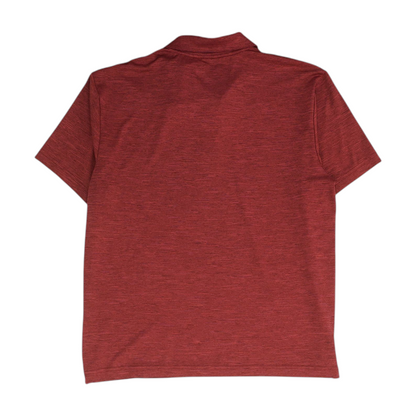 Maroon Solid Short Sleeve Polo