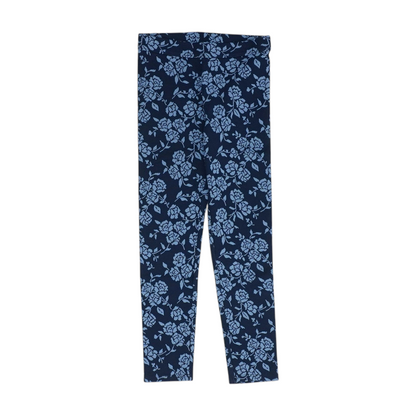 Navy Floral Fashion Leggings
