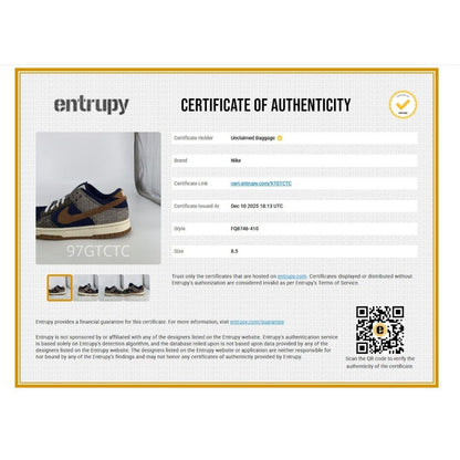 Dunk Low Tweed Midnight Navy Corduroy Navy Low Top Athletic Shoes