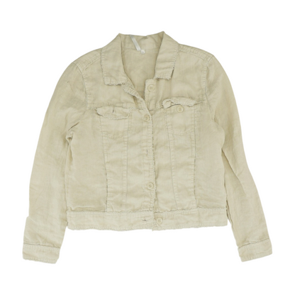 Beige Solid Jacket