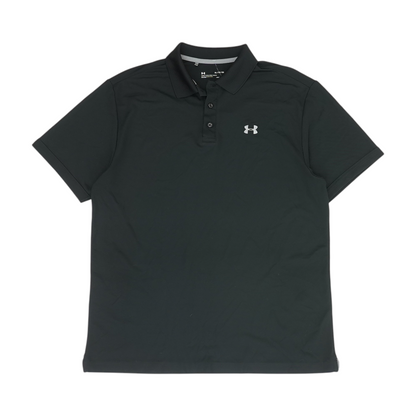 Black Solid Short Sleeve Polo