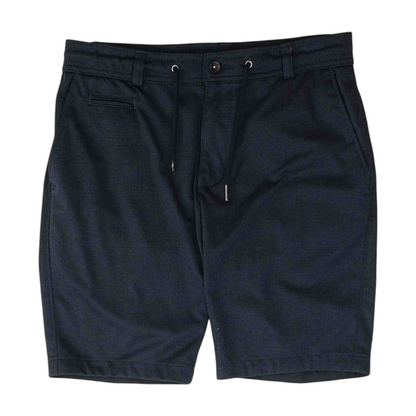 Navy Geometric Casual Shorts