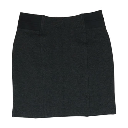Charcoal Solid Mini Skirt