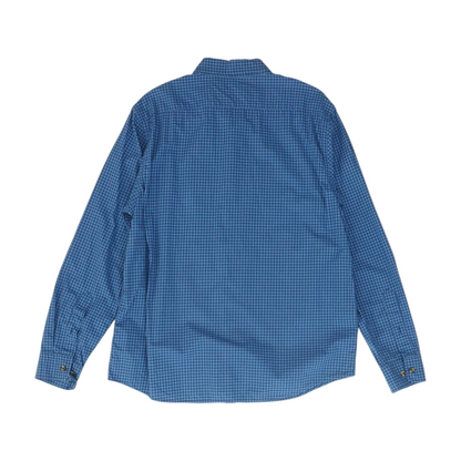 Blue Check Long Sleeve Button Down
