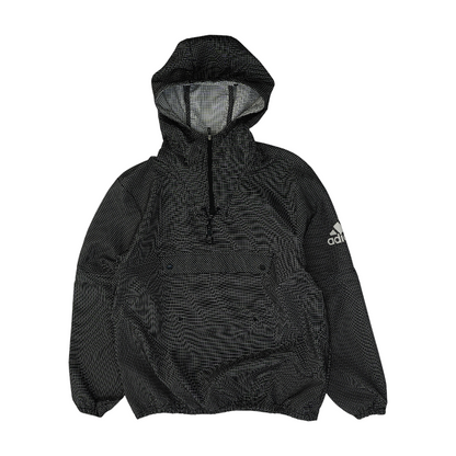 Black Check 1/4 Zip Pullover