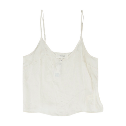 Beige Solid Pajama Top