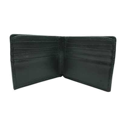 Black-Gray Wallet with Interlocking G
