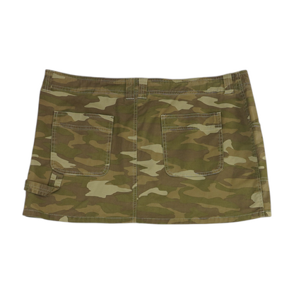Green Camo Mini Skirt