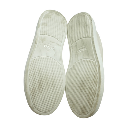 White Triple Stitch Secondskin Sneakers