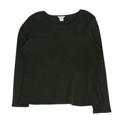 Green Striped Crewneck T-Shirt