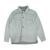 Gray Solid Flannel Button Down