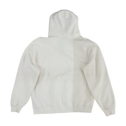 Beige Color Block Hoodie Pullover