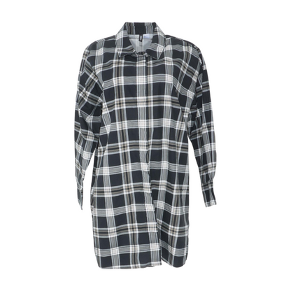 Black Plaid Mini Dress
