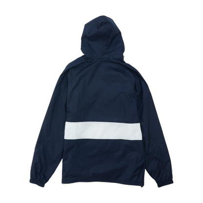 Navy Color Block Hoodie Pullover