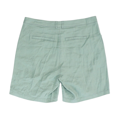 Green Solid Chino Shorts