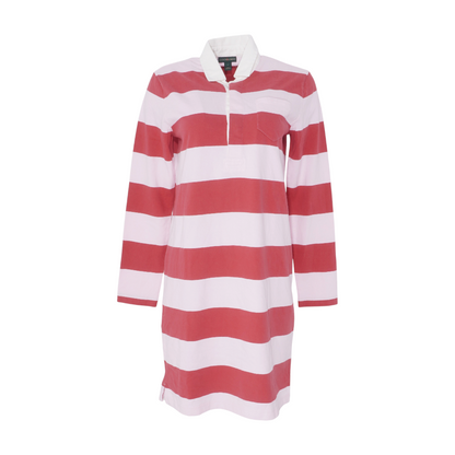 Red Striped Midi Dress