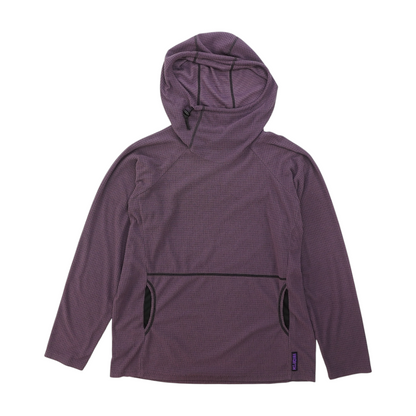Purple Solid Hoodie Pullover