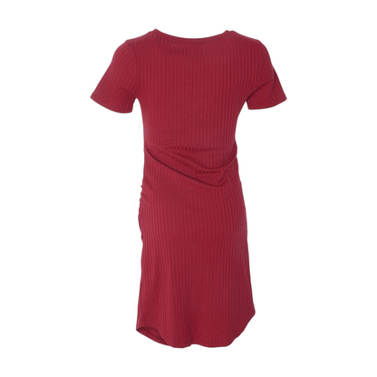 Maroon Midi Dress