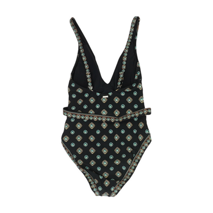 Black Print One-Piece