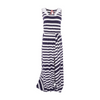 Navy Striped Maxi Dress