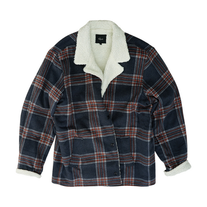 Navy Plaid Jacket