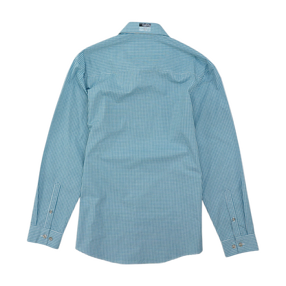 Blue Check Long Sleeve Button Down