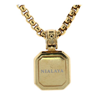 Costume Lapis Lazuli Pendant Necklace