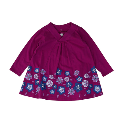 Magenta Floral Dress