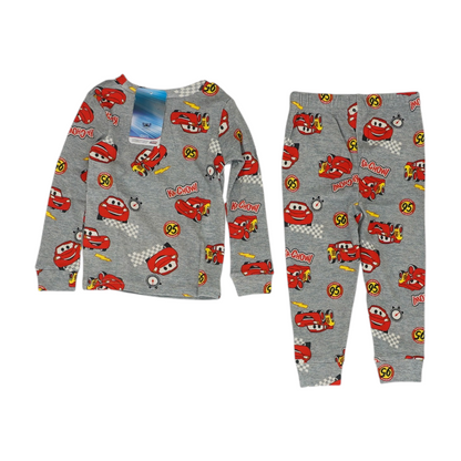 Gray Print Pajama Set