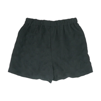 Black Solid Chino Shorts