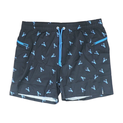 Black Print Swim Bottom