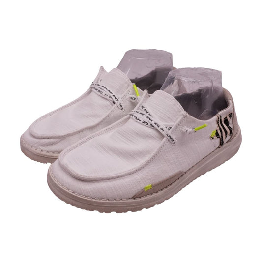 White Boat Shoe Flats