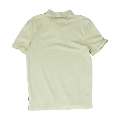 Green Solid Short Sleeve Polo