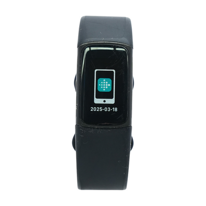 26mm Charge 6 Black Smartwatch Black Band Large