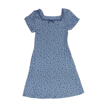 Blue Floral Dress