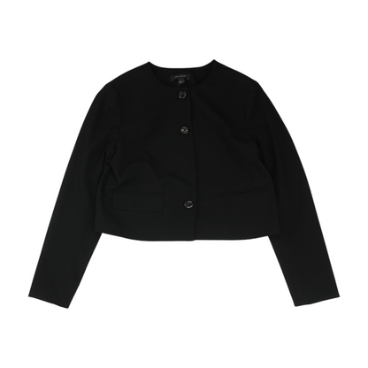 Black Solid Blazer