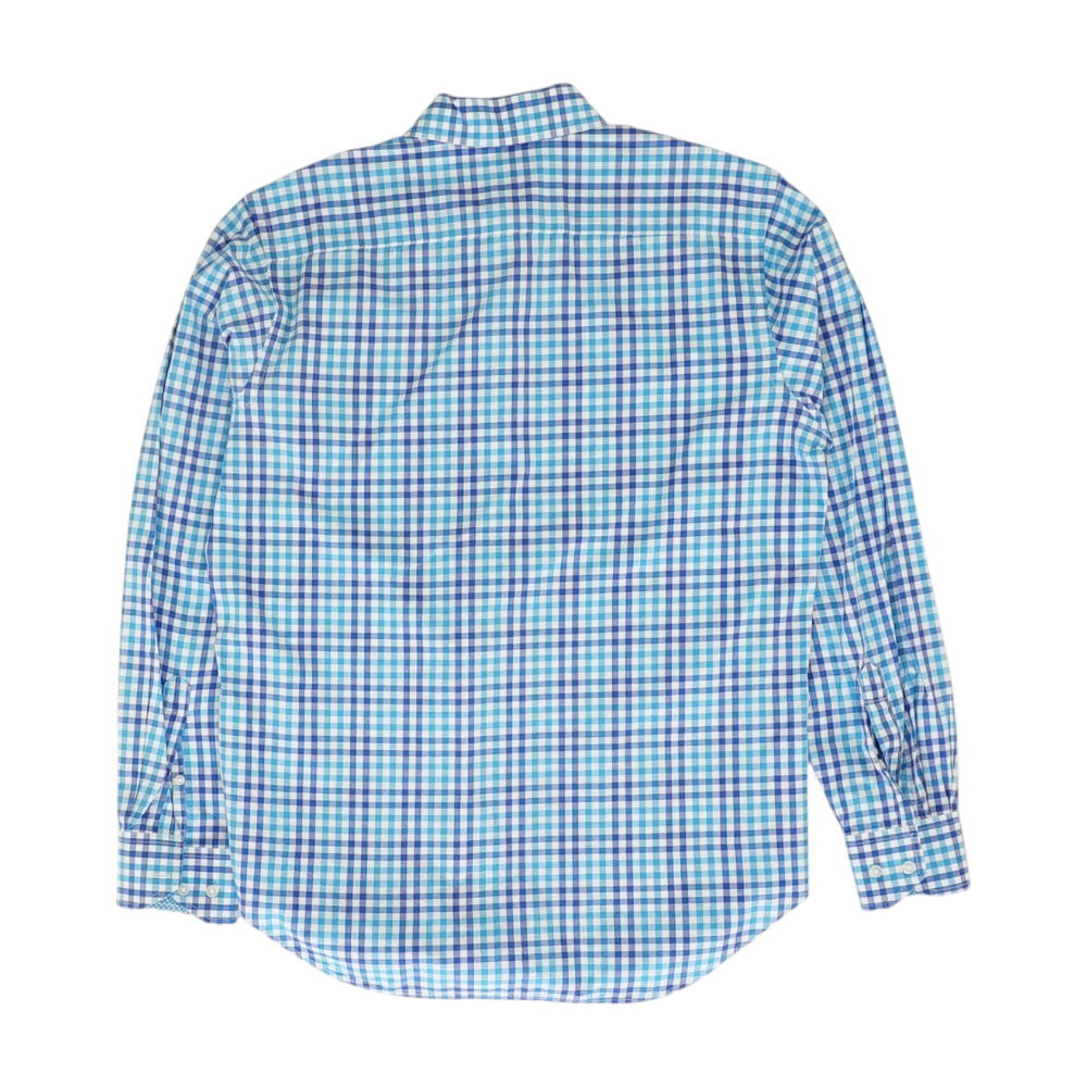 Blue Check Long Sleeve Button Down