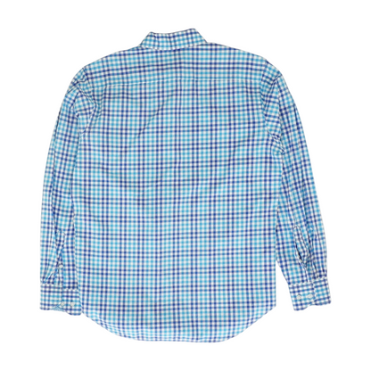 Blue Check Long Sleeve Button Down