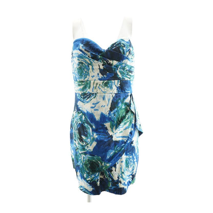Blue Graphic Midi Dress