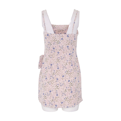 Pink Floral Mini Dress